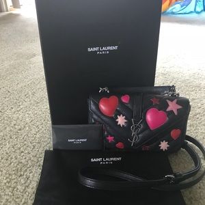 Ysl cross body bag heart/star